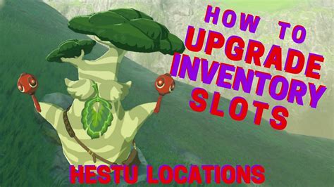 how to upgrade inventory botw